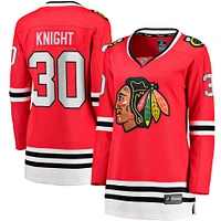 Women's Fanatics Spencer Knight Red Chicago Blackhawks Home Breakaway Player Jersey
