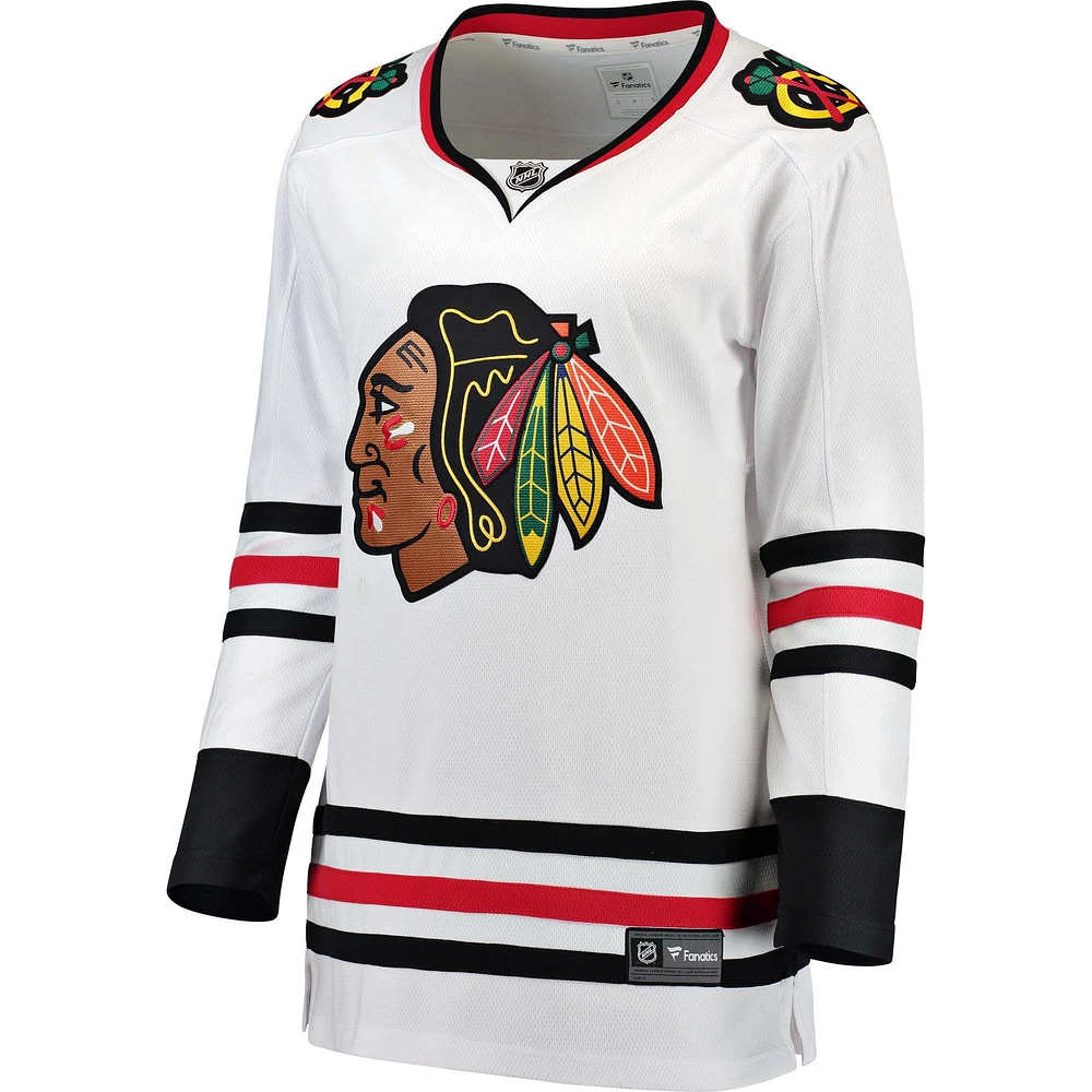 Women's Fanatics White Chicago Blackhawks Away Breakaway - Blank Jersey