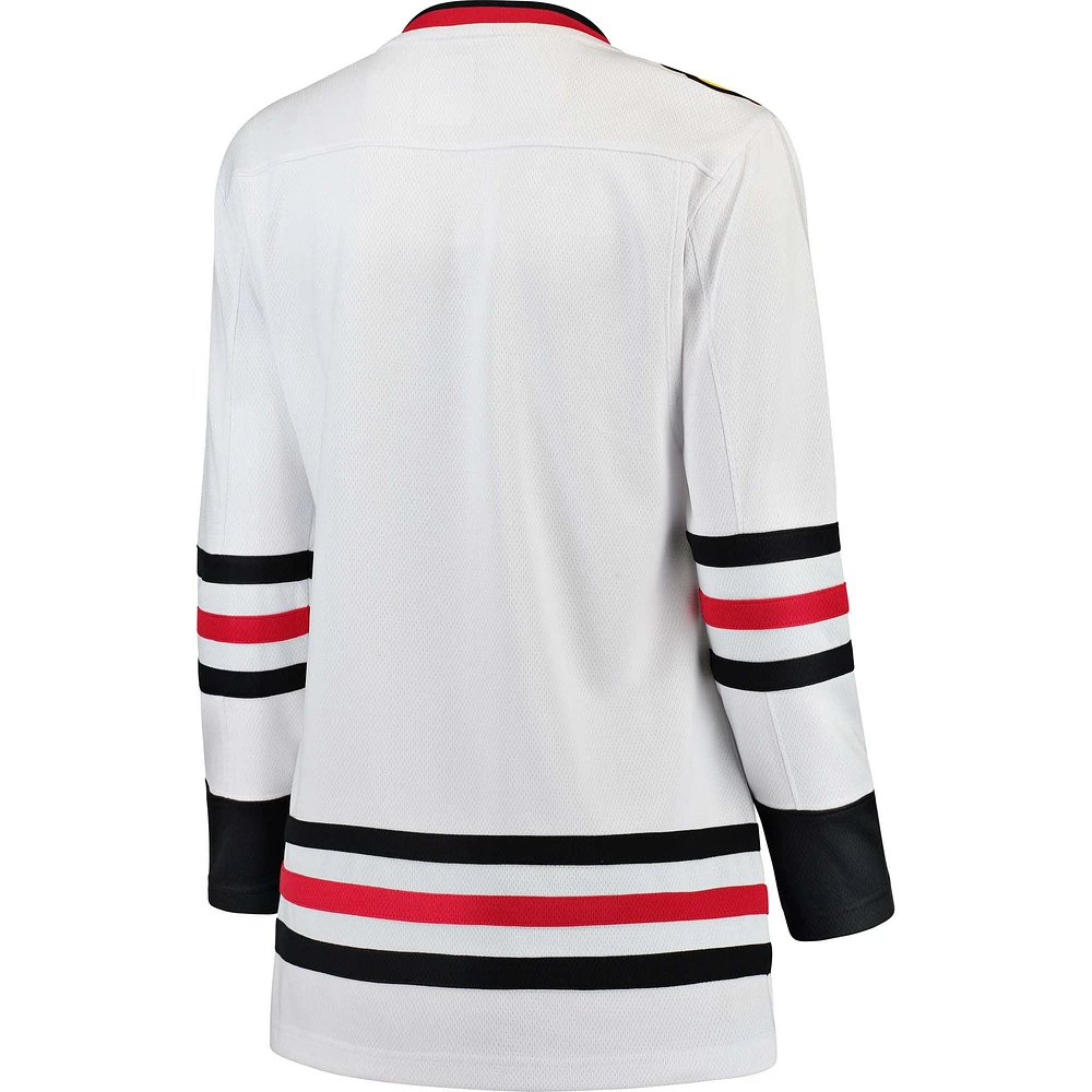 Women's Fanatics White Chicago Blackhawks Away Breakaway - Blank Jersey