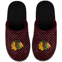 Chicago Blackhawks FOCO Women's Big Logo Scuff Slippers