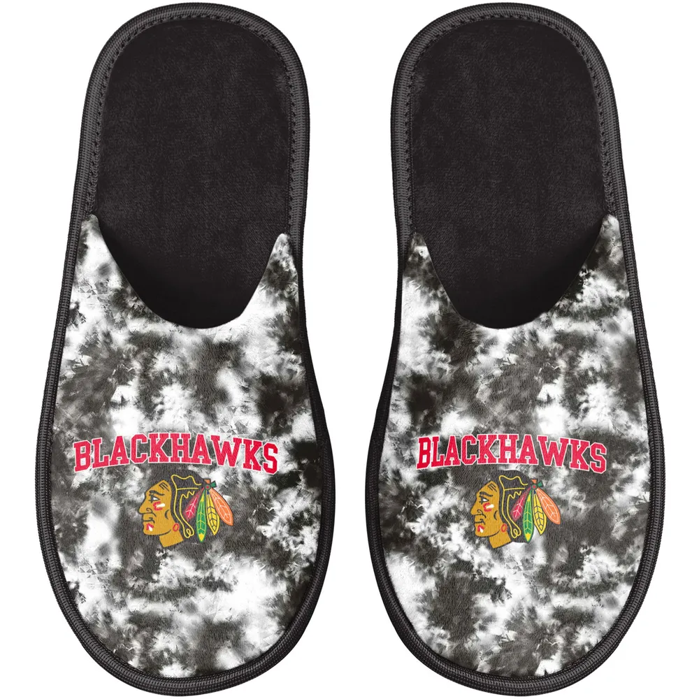 Chicago Blackhawks FOCO Women's Iconic Logo Scuff Slippers