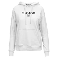 Sweat à capuche blanc pour femme Chicago Blackhawks Adorn City Capsule de Levelwear