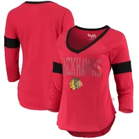 St. Louis Cardinals Touch Women's Ultimate Fan 3/4-Sleeve Raglan V-Neck T- Shirt - Red