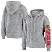 WEAR by Erin Andrews Heathered Gray Chicago Bears Team Full-zip