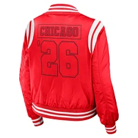 Women's WEAR by Erin Andrews  Red Chicago Blackhawks Baller Full-Zip Bomber Jacket