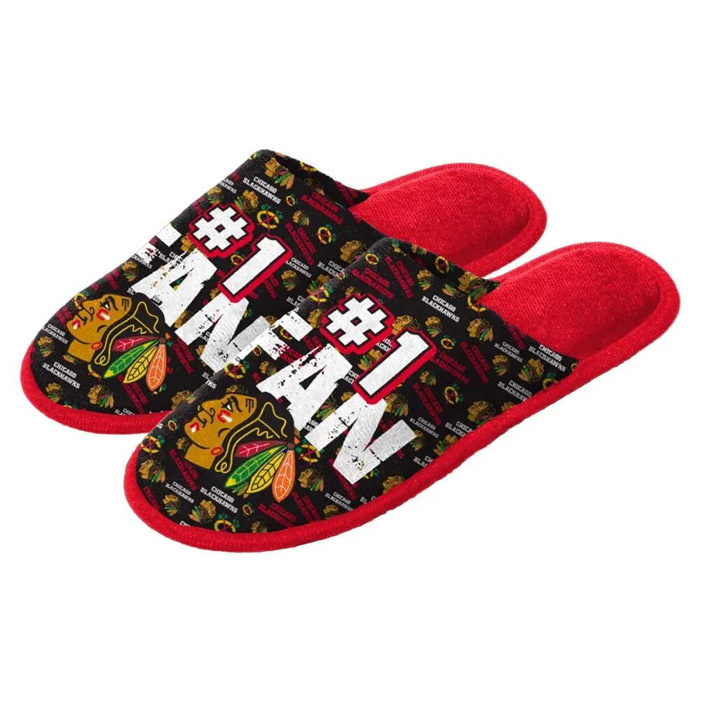 Chicago Blackhawks Youth Scuff Slide Slippers