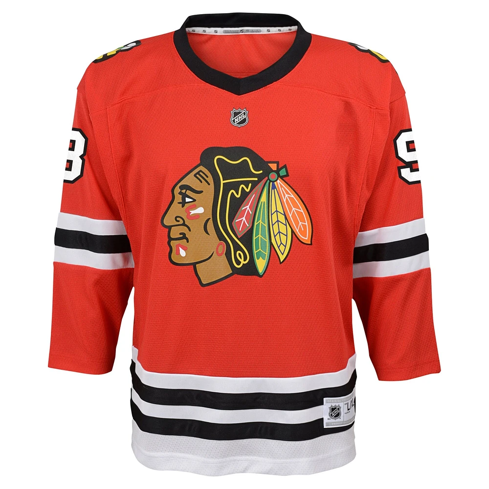 Youth Connor Bedard Red Chicago Blackhawks Home Replica Player Jersey