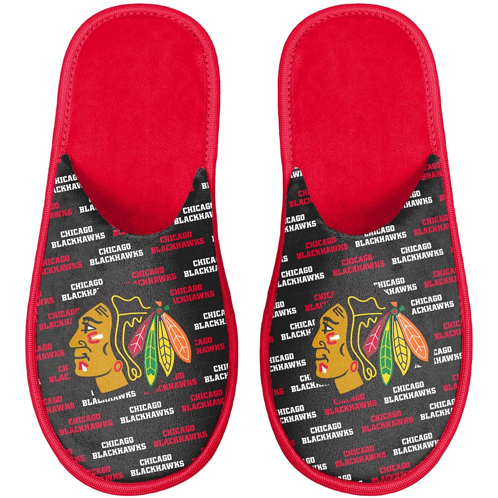 Pantoufles FOCO Chicago Blackhawks Team Scuff pour jeunes