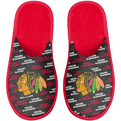 Youth FOCO Chicago Blackhawks Team Scuff Slippers