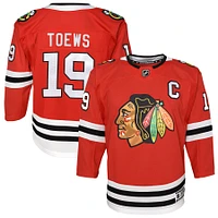 Jeune Jonathan Toews Red Chicago Blackhawks Home Premier Player - Maillot