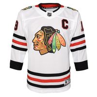 Youth Jonathan Toews White Chicago Blackhawks Away Premier Player - Jersey