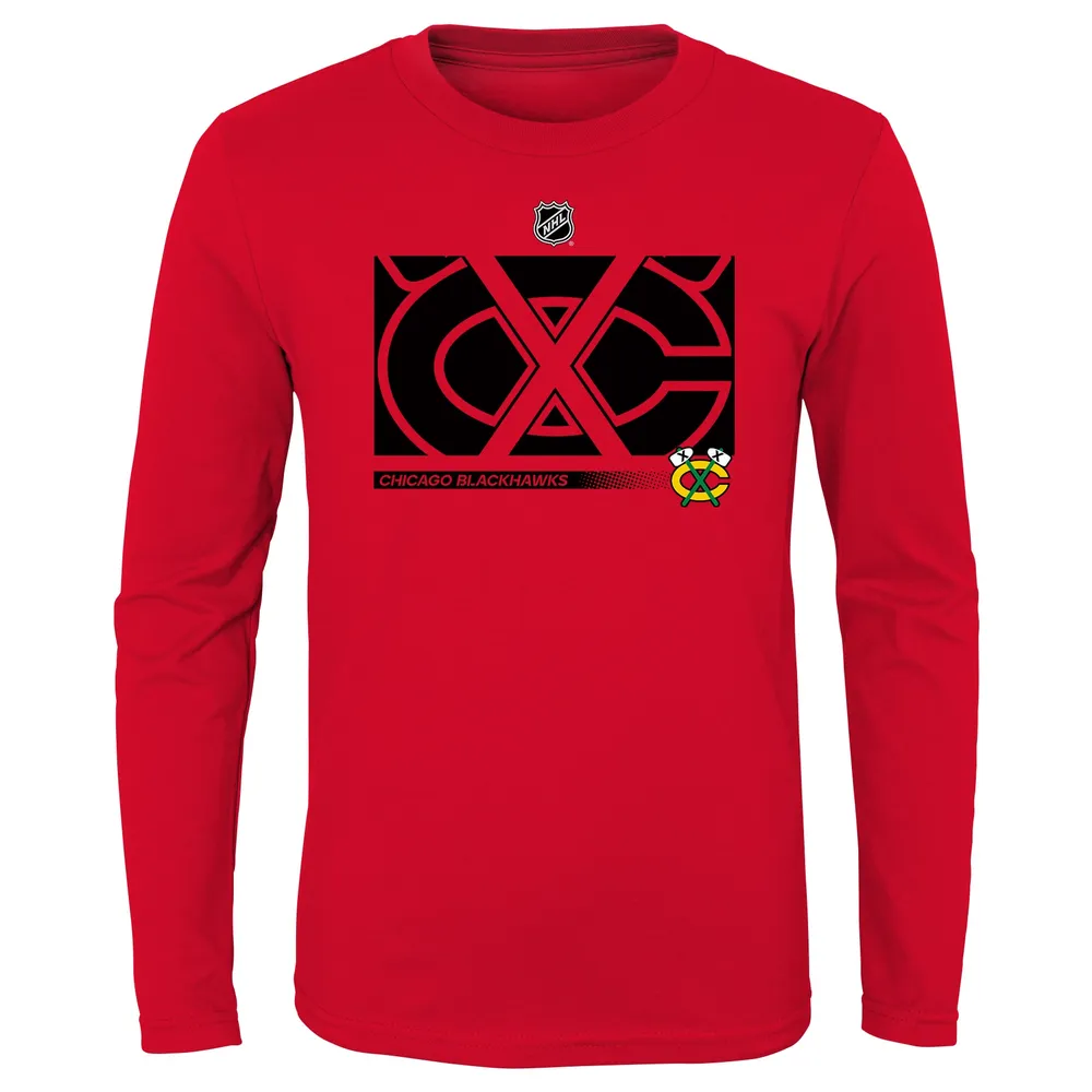 FANATICS Men's Fanatics Branded Black Chicago Blackhawks Authentic Pro Long  Sleeve T-Shirt