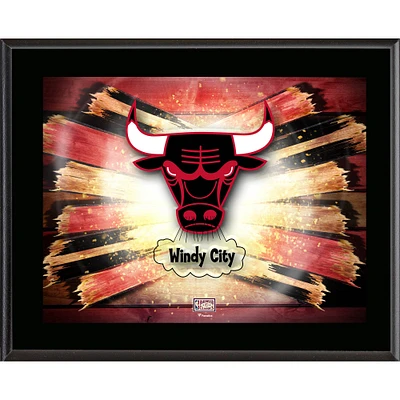 Chicago Bulls 10.5" x 13" Sublimated Horizontal Hardwood Classics Team Logo Plaque