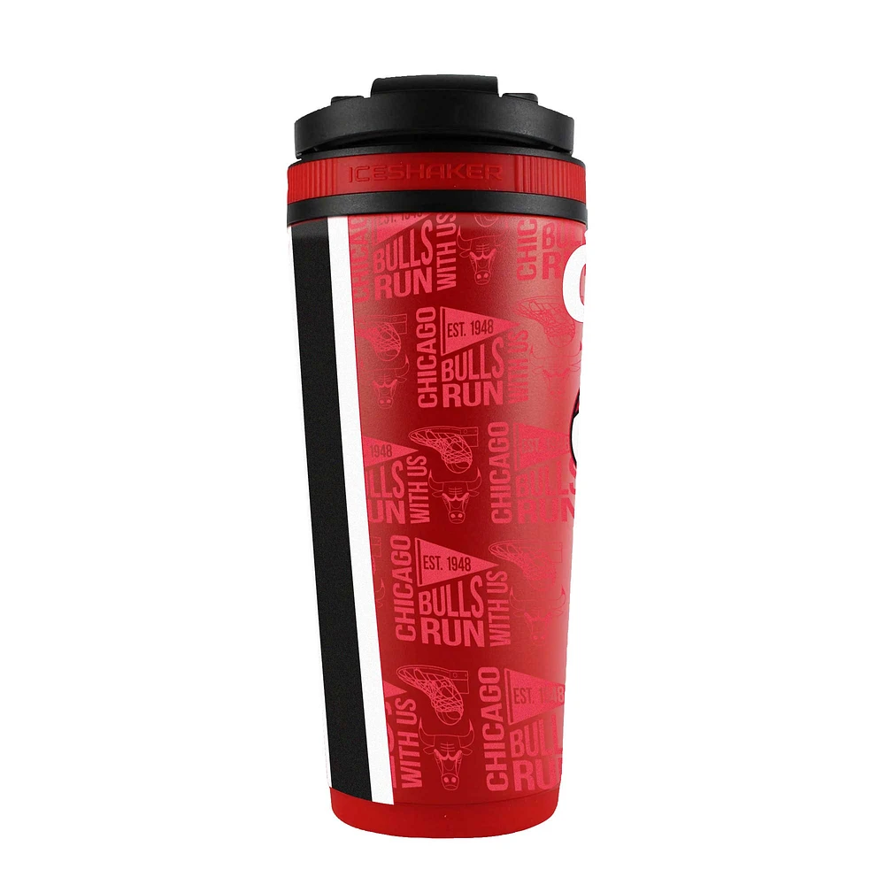 Bouteille shaker en acier inoxydable 4D de 26 oz des Chicago Bulls