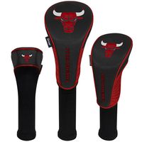 Chicago Bulls Driver Fairway Hybrid Set of Three Headcovers