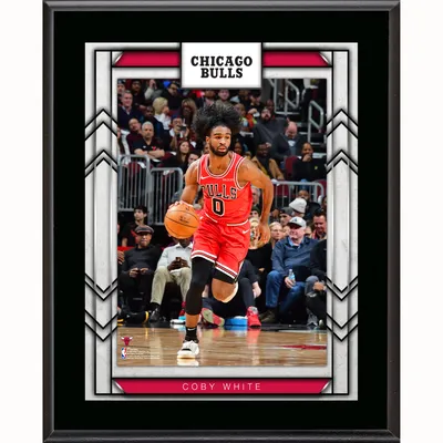 Plaque de joueur sublimée Coby White Chicago Bulls 10,5" x 13"