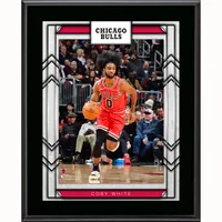 Plaque de joueur sublimée Coby White Chicago Bulls 10,5" x 13"