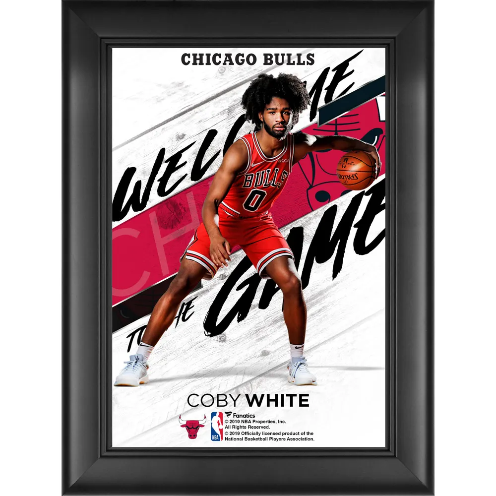 Coby White Chicago Bulls Autographed Black Nike Swingman Jersey