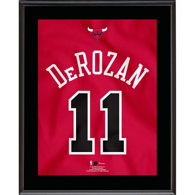 Plaque de joueur sublimée avec numéro de maillot DeMar DeRozan Chicago Bulls 10,5" x 13"
