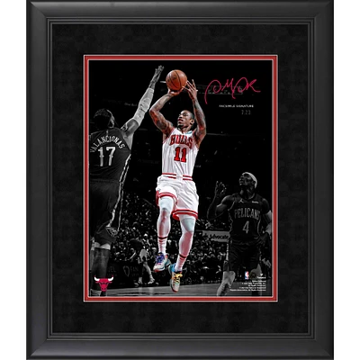 Photographie encadrée de 11"x 14" de DeMar DeRozan, Chicago Bulls, signature fac-similé