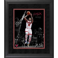 Photographie encadrée de 11"x 14" de DeMar DeRozan, Chicago Bulls, signature fac-similé
