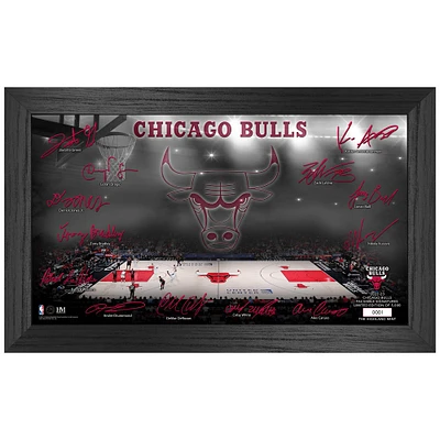 Highland Mint Chicago Bulls 30,5 x 50,8 cm encadré 2022/23 Signature Court Photo