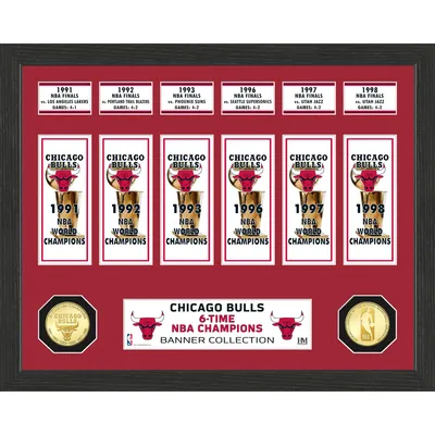 Chicago Bulls Highland Mint 15" x 12" Banner Bronze Coin Photo Mint