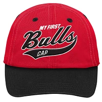 Casquette souple My First Tail Sweep Flex pour bébé Red Chicago Bulls