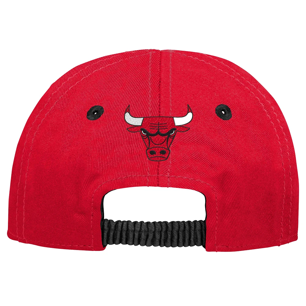 Casquette souple My First Tail Sweep Flex pour bébé Red Chicago Bulls