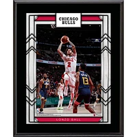 Plaque de joueur sublimée Lonzo Ball Chicago Bulls 10,5'' x 13''