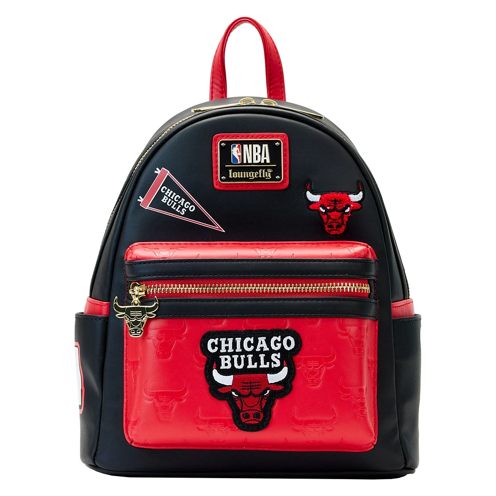 Loungefly Chicago Bulls Patches Mini Backpack