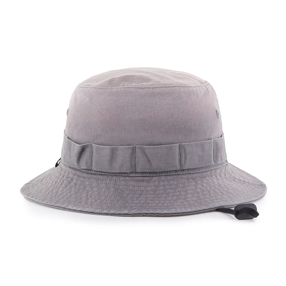 Men's '47  Charcoal Chicago Bulls Buxton Garment Washed Bucket Hat