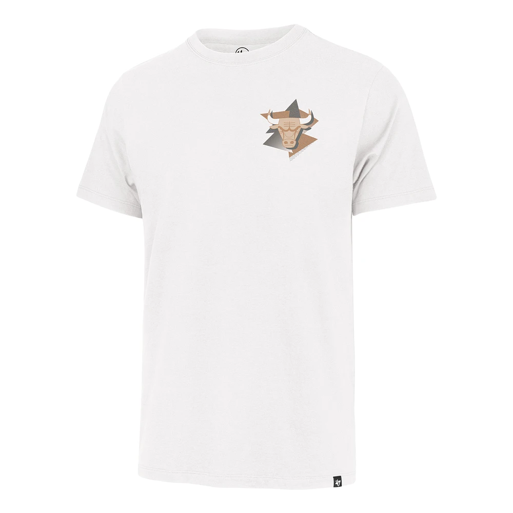Men's '47  White Chicago Bulls City Edition Backboard T-Shirt