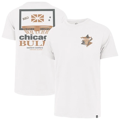 Men's '47  White Chicago Bulls City Edition Backboard T-Shirt