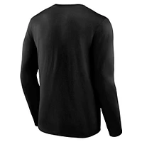 Men's Fanatics  Black Chicago Bulls Long Sleeve T-Shirt