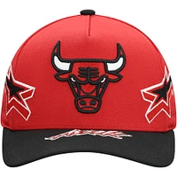 Casquette ajustable Mitchell & Ness Chicago Bulls AS2K Stars Pro Crown pour homme, rouge/noir