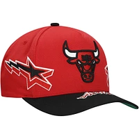 Casquette ajustable Mitchell & Ness Chicago Bulls AS2K Stars Pro Crown pour homme, rouge/noir