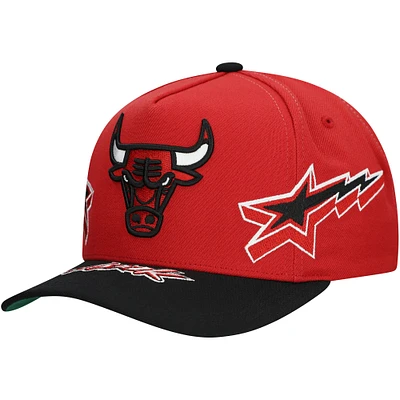 Casquette ajustable Mitchell & Ness Chicago Bulls AS2K Stars Pro Crown pour homme, rouge/noir