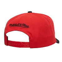 Casquette ajustable Mitchell & Ness rouge/noir Chicago Bulls Stars Core Pro Pinch pour homme