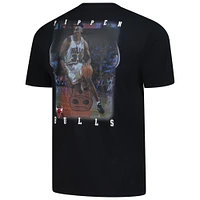 Men's Mitchell & Ness Scottie Pippen Black Chicago Bulls Hardwood Classics NBA Legends T-Shirt