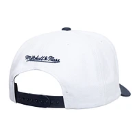 Casquette ajustable Mitchell & Ness pour homme, blanche/bleu marine, Chicago Bulls Graffiti Core Pro Crown
