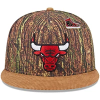 Men's New Era  Camo Chicago Bulls Victory Grove Forest Sneaker Pin 9FIFTY Snapback Hat