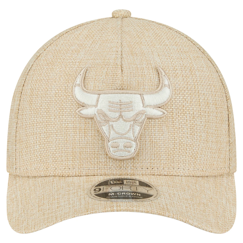 Casquette ajustable 9FORTY en tissu tissé par injection Chicago Bulls de New Era pour homme