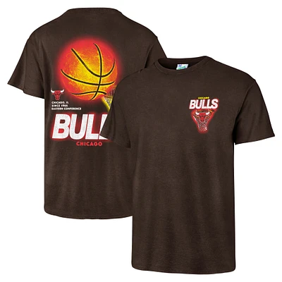 T-shirt pour hommes '47 marron Chicago Bulls Vintage Tubular Dagger Tradition Premium