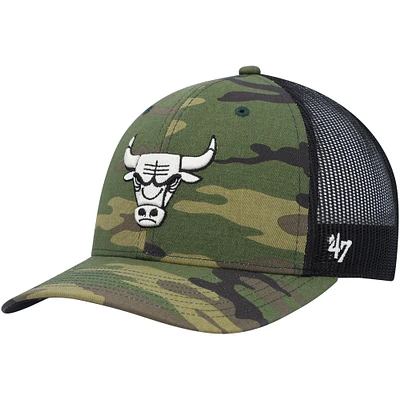 47 Chicago Bulls No Shot Two Tone Captain Snapback Hat, Brown