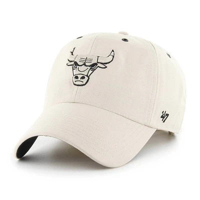 Men's '47 Cream Chicago Bulls Lunar Clean Up Adjustable Hat
