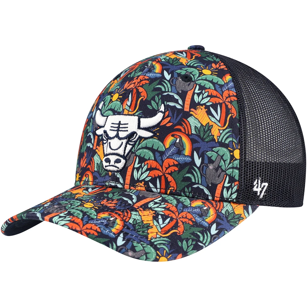 Men's '47 Navy Chicago Bulls Jungle Trucker Adjustable Hat