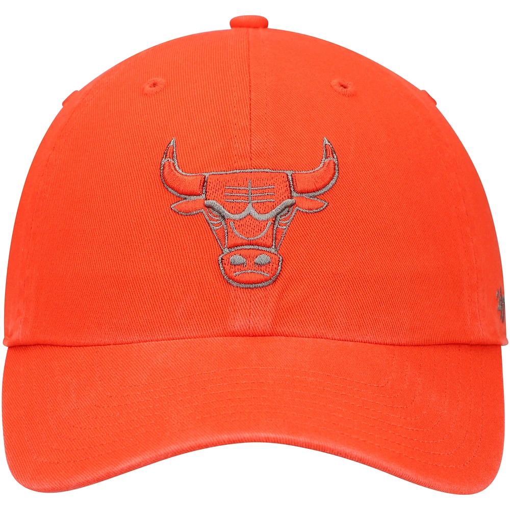 Men's '47 Orange Chicago Bulls Ballpark Clean Up Adjustable Hat