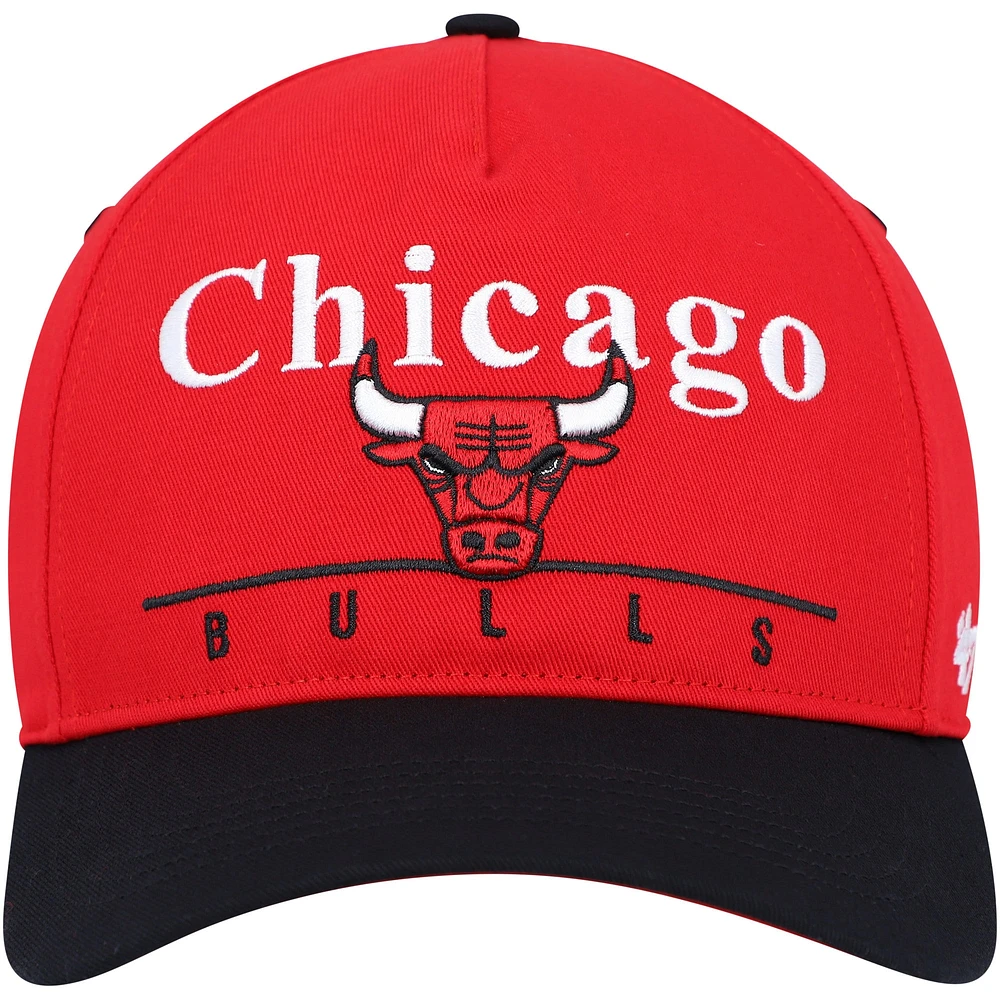 Men's '47 Red/Black Chicago Bulls Super Hitch Adjustable Hat