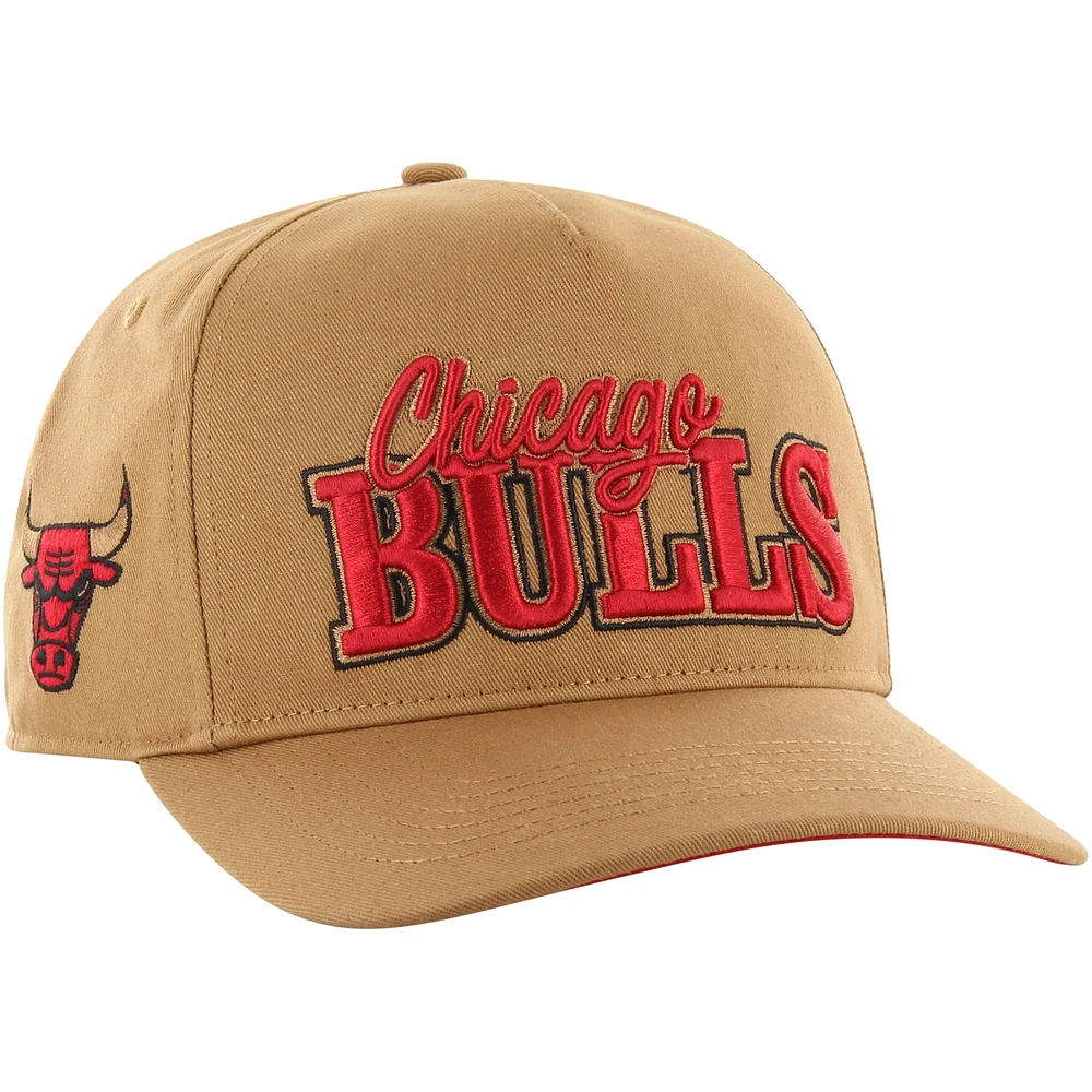 Casquette réglable Barnes Hitch '47 Tan des Chicago Bulls pour hommes